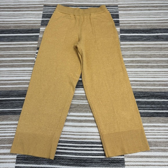 Free People FP‎ Beach Solar Sweater Pants Set Women's 2 Piece Knit Gold Heather - Picture 5 of 16
